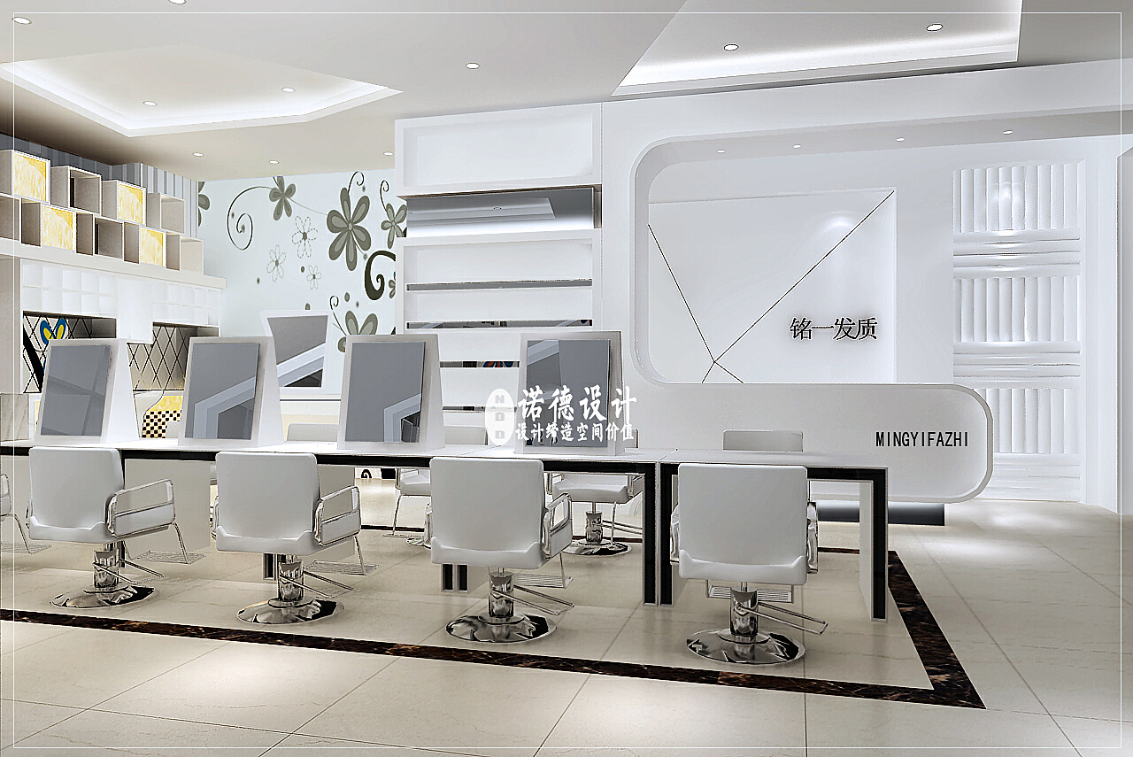 科技與美學完美融合，最新美發(fā)店設計圖展示