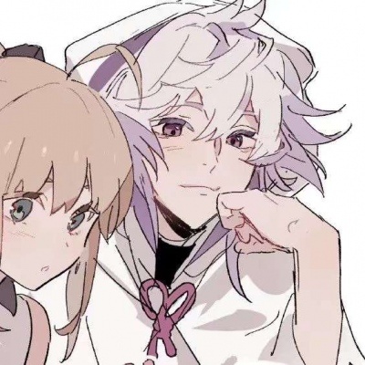 動(dòng)漫情頭雙人，自然美景中的心靈之旅