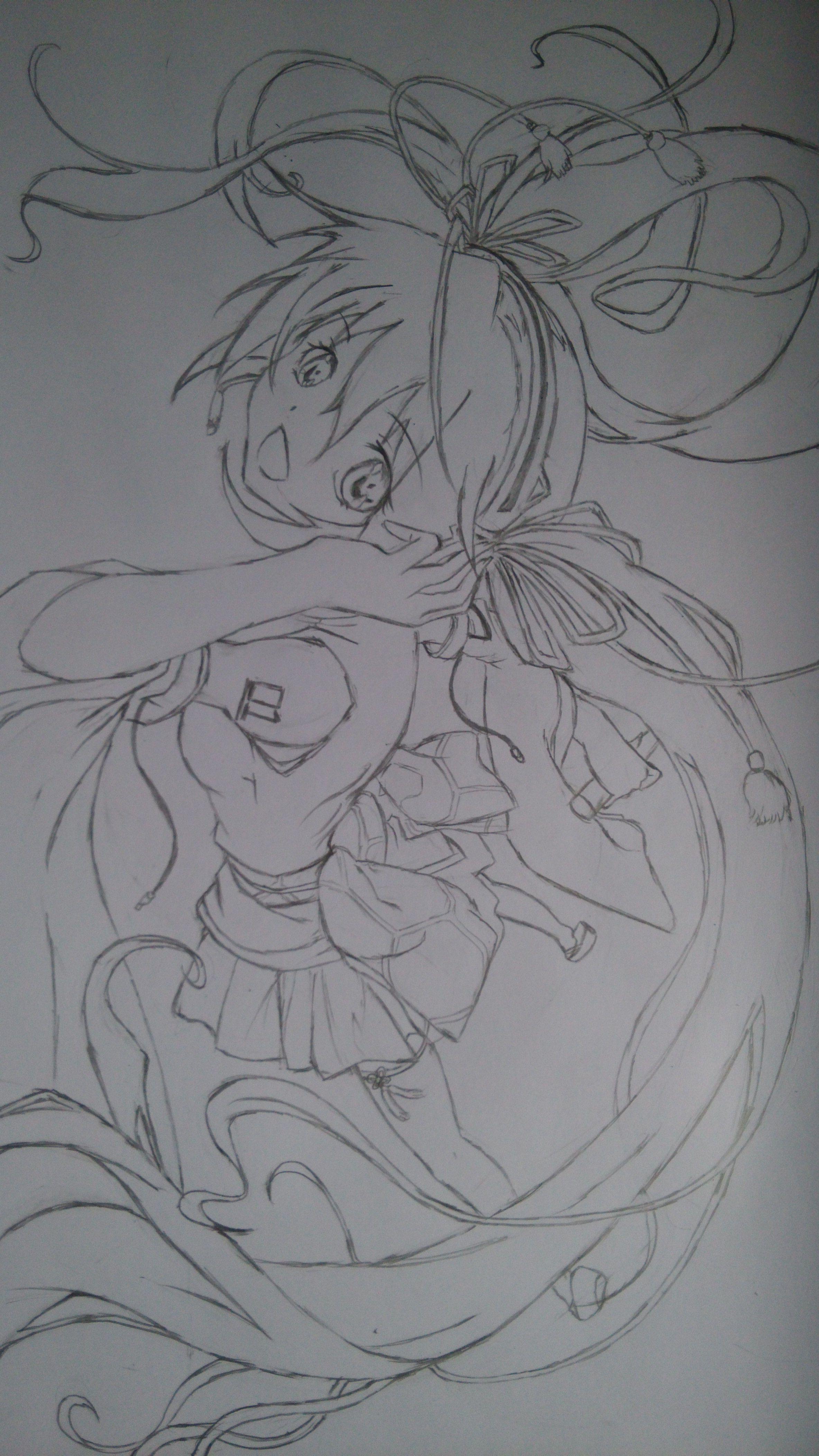 動(dòng)漫女鉛筆畫，藝術(shù)之美與技術(shù)之精的完美結(jié)合