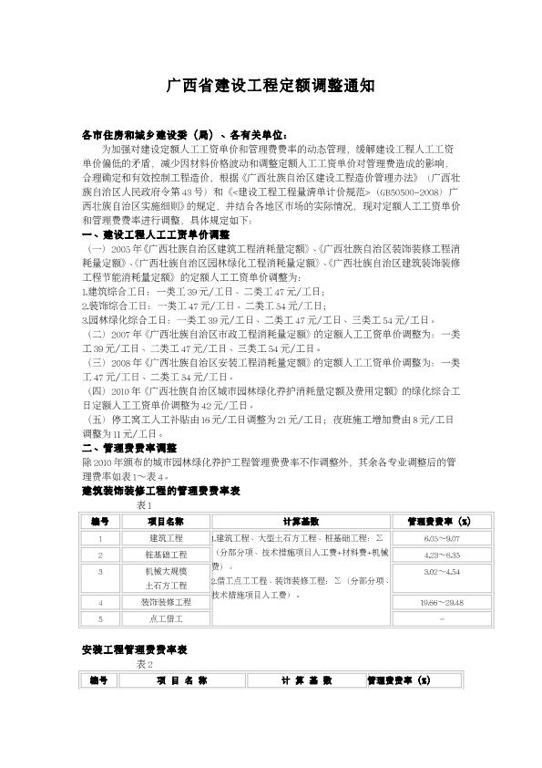 廣西最新定額觀點(diǎn)闡述與分析解讀